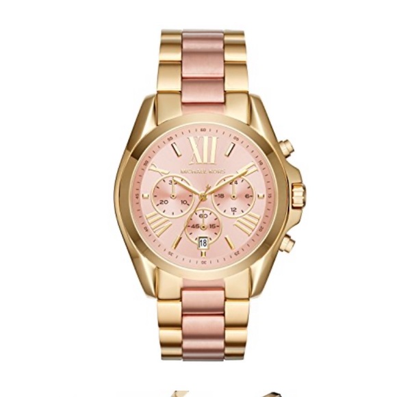MICHAEL KORS Bradshaw Chronograph Watch—Gold/Rose - Picture 7 of 11